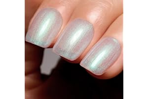 Imtiti Smalto per unghie bianco scintillante, 15 ml di smalto colorato bianco verde UV/LED Soak Off Gel Polish Nail Art Design Manicure Salon DIY Gel 1Pcs