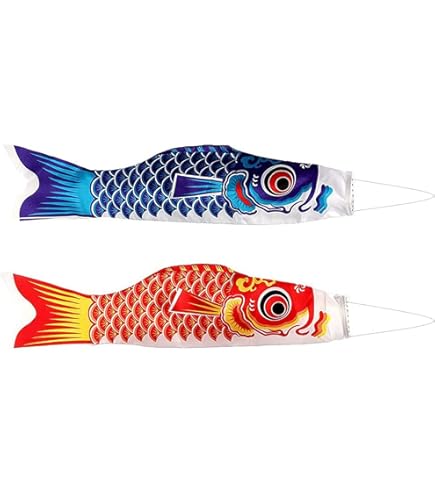 Bandiera Koinobori Giapponese - Manica A Vento Carpa, 26 Pollici, Per Esterni - Foto 9