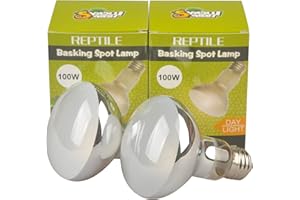 LUCKY HERP Ampoule chauffante pour spots pour reptiles, paquet de 2 (100, Watts)