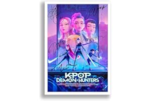 Mounted Gifts Trading KPop Demon Hunters Cast Signed A4 Poster Photo Print Framed Autograph Gift TV Show Arden Cho Ken Jeong (A4 Poster Only)