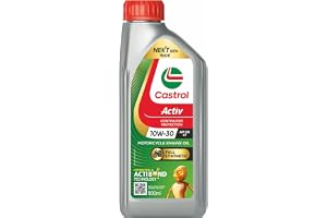 Castrol Activ 4T 10W-30 Full Synthetic Engine Oil for Bikes 0.9L | Better Engine Protection | Smooth Riding Experience | Superior Start-Up Protection | API SN & JASO MA2 Certified