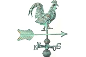 LINNEBORN METALLWAREN GMBH Mittelgroße Wetterfahne 569 – Wetterhahn aus Kupfer