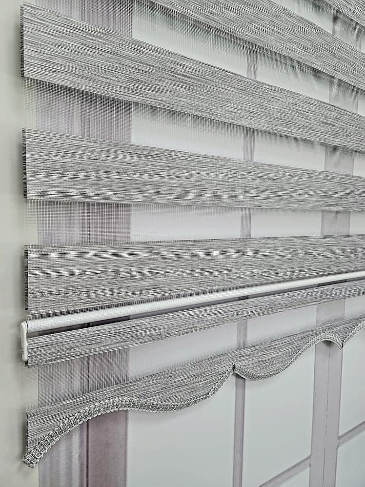 BBB Bambu Gri Stor Zebra Perde MZ495 180x200