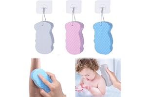 VAWSVOCS 3 pcs sponge de bain exfoliant super doux,Eponge Bain Exfoliation Corps,Douce PVA Éponge de Douche Douce Éponge de Bain Bath Body Shower Sponge Corps Peau Morte Retrait Bébé, Enfants, Adultes