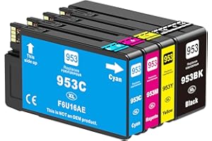 953XL Multipack Druckerpatronen Kompatibel für HP 953 XL Patronen für HP Officejet Pro 8710 8715 8740 8720 8718 7730 8728 8719 7740 7720 8730 8725 8210 8218 Drucker (4er-Pack)