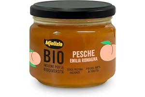 Mielizia BIO - Composta Biologica di Pesche in Vasetto - Senza Pectina Aggiunta - 250g