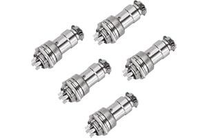 QIMEI-SHOP GX16 4-pinowe złącze lotnicze panel metalowy gniazdo 16 mm złącze lotnicze żeńskie i męskie 5 par