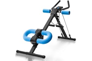 UrbanLuxe Ab Trainer Machine, Adjustable Abdominal Trainers with Display, Foldable Abdominal Workout Equipment with Knee Protection for Home Gym Core Strength Trainer