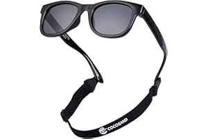 COCOSAND Baby Sunglasses with Strap Polarized Flexible Frame for Toddler Infant Girls Boys Age 0-24 Months