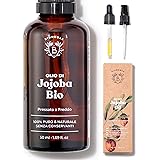 Bionoble Olio di Jojoba Biologico 50ml - 100% Puro, Naturale e Pressato a Freddo - Viso, Corpo, Capelli, Barba, Unghie - Vega