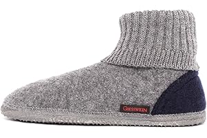 Giesswein Hüttenschuhe Kramsach - Warme Filz-Hausschuhe für Damen & Herren, rutschfeste Pantoffeln, High-Slippers