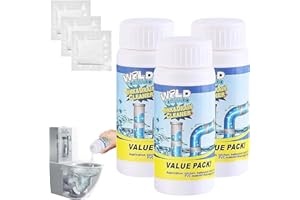 GENERISCH Vollstern Abflussreiniger Schaum Extra Stark, Vollstern Rohrreiniger, Wild Sink And Drain Cleaner, Hochwirksamer Rohrreiniger mit Aktivschaum, Kräftiges Spül (3 PCS)