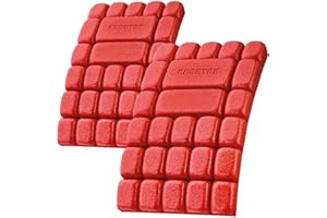 Kneetek Kniepolster MultiPad | 250 x 150 x 20mm | 2 Stück, 40g, rot | optimaler Schutz in Kombination mit Arbeitshose | Knieschutzpolster geeignet für Klempner, Elektriker, Fliesenleger, Handwerker