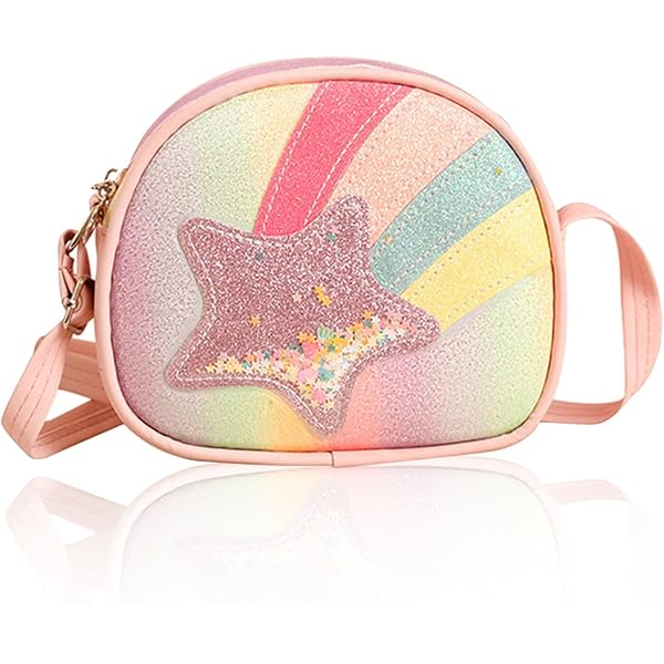 crossbody bags travel kids Hiflyer Bag - Small Nylon Sling Bag for Travel, Cartoon Sling Bag (Pink) 19 Weight Silicone Crossbody Coin Bag Silicone