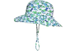 Malaxlx Unisexe Bob Bébé Enfant Chapeau de Soleil Chapeau de Pêcheur Nourrisson Chapeaux de Seau Large Bord Chapeau de Plage Visière pour Fille Garçon
