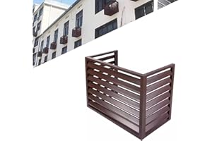 Gguwug 110 * 80 * 60cm Recinto condizionatore d'aria nascosto in Alluminio Composito Copri condizionatore da Esterno, Unità esterna del condizionatore d'aria di tipo copertura condizionatori