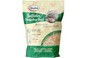 Quiko Comida para erizos 500g - Alimento erizos, con Insectos, Galletas de Huevo, Frutas y Bayas