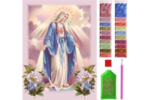 ARTULIO Diamond Painting Kit Completo – Madonna – 30x40cm - Pittura Diamante Fai da Te, Diamond Painting Kit 5D DIY