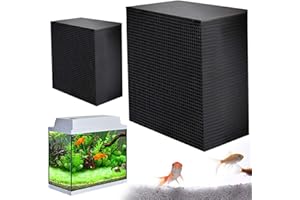 szaerfa Eco-Acquario Cubo di depuratore d'Acqua Serbatoio di Pesce a Carbone Attivo Filtro per Acqua Nuovo Materiale di filtrazione Assorbimento di batteri, odori e inquinanti (Piccolo 10x10x5 cm)