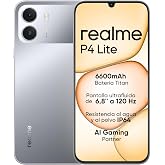 realme P4 Lite 4G Smartphone, 4GB+128GB, HD LCD Screen 120Hz 6.8", Titan Battery 6600mAh, Charging 15W, Reverse Charge 6W, IP