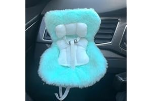 Aosrioylt Car Seat for Labubu Doll, Labubu Car Seat for Car Decorations, Doll Car Seat with Soft Furry Cushion, Have a Seat Labubu, Baby Doll Car Seat(K)