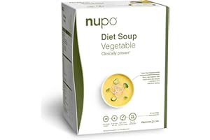 ‎NUPO NUPO® Diät Suppe (Gemüsesuppe) | Glutenfrei & mit Wenig Kalorien | Eiweißreicher Mahlzeitenersatz Pulver Fastensuppe | Diät Suppen zum Abnehmen | Mit Vitaminen & Mineralstoffen | Low Carb Suppen