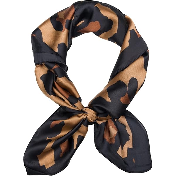 Pañuelo Cuadrado De Mujer Con Estampado Floral – 70x70 Cm, 100% Poliéster, Ligero, Versátil Para Cabeza O Cuello