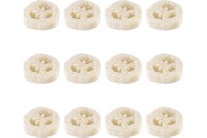 Esponjas Naturales De Luffa，Regerly 12 Piezas Esponja De Lufa Jabonera Esponja Jabonera Cojín De Jabón Hecho De 100% Esponja De Lufa Esponja Para Lavar Platos Limpieza De Cocina y Duchas De Baño