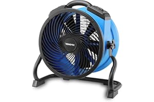 Wentylator osiowy XPower FC-300 Suszarka do dywanów i podłóg Dmuchawa Wysokowydajny cyrkulator zimnego powietrza użytkowego 14 "