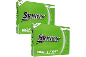 Srixon SOFT FEEL_13 & 14 Ultra-soft and long distance golf balls| Stable trajectory and controlled spin| Premium feel and control around the green| Yellow/White