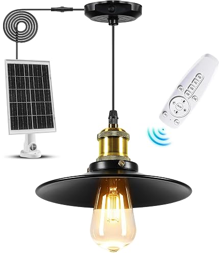 2er-Set Solar-Hängeleuchte Hawaii Long – Polyrattan, Hybrid (Solar + Netz), 5 M Kabel, 4-stufig Dimmbar, Warmweiß 600 Lumen