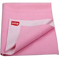 LuvLap Instadry Extra Absorbent Dry Sheet/Bed Protector - Baby Pink, 0m+ - Large 100 x 140cm