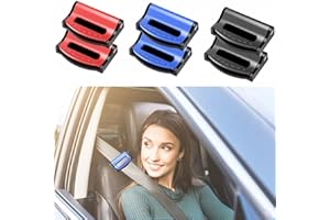 SIGANORPY Car Seat Belt Clip, 6 Pack Seatbelt Adjuster for Adults, Comfort Universal Auto Shoulder Neck Strap Positioner Car Seat Belt Clip Seat Belt Locking Clip Universal Seatbelt