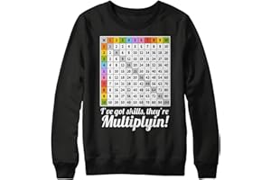 Purple Print House Maths Times Tables Grid Learning Kids Sweater - Funny Multiplication Math Jumper - Mathematics School Teacher Gift Boys Girls Sweatshirt