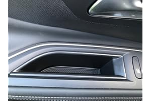 LFOTPP Para Peuge-ot 3008 5008 GT Puerta del Coche Bandeja, Caja de Amacenamiento de Manija de Puerta Delantera de Coche, Coche Organizador Interior Accesorios (2 Piezas)