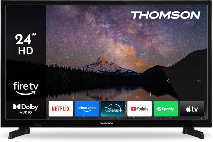 Thomson 24 inch (60 cm) HD Smart Fire TV, Alexa Spraakbesturing, Triple Tuner (DVB-T/T2/C/S/S2),Dolby Audio, HDR10, AirPlay, WiFi, Bluetooth, HDMI - 24HF2S35