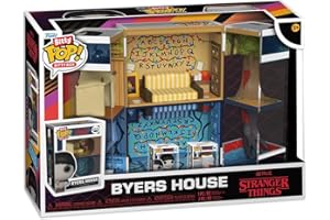 Funko Bitty Pop! Bitty Boxes: Stranger Things - Byers House Playset con 2-0,9 Pulgadas (2,2 Cm) diminutas Mini Figuras - Vitrina de Exhibición Coleccionable con Escena Interior y Almacenamiento