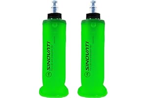 SINOVATI® Składane butelki na napoje, z termoplastycznego poliuretanu (TPU), miękka butelka, butelka na wodę, nie zawiera BPA, sportowa butelka na plecak, rower, wędrówki, jogging, kemping i