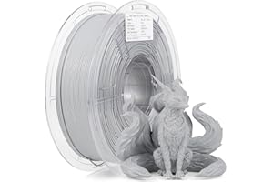 IEMAI High Speed PLA+ 3D Printer Filament, Grey PLA+ Filament 1.75mm Designed for High Speed 30-600mm/s, Fast Printing Speed PLA, Dimensional Accuracy ±0.02mm, 1kg Spool (2.2lbs)
