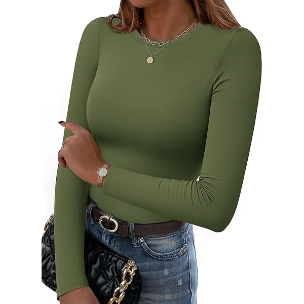 Essentials Women's T-shirt met lange mouwen en ronde hals in klassieke pasvorm (verkrijgbaar in grote maten), Wit Streep/Zwart, S