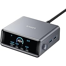 Anker USB-C Hub, 10-in-1 Aluminum Monitor Stand with 100W PD