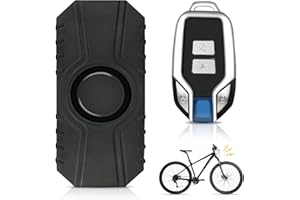 VEGENA Alarme De Vélo sans Fil,113 DB Alarme Antivol A Vibration avec Télécommande,Alarme Vélo,Alarme De Moto Antivol pour Vélo pour Porte,Moto,Voiture,Scooter