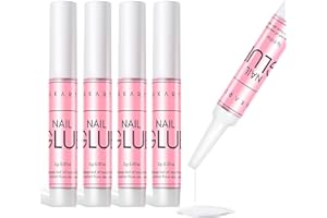 Makartt Pegamento de Uñas Profesional 5pcs (0,07 oz) – Nail Glue de Larga Duración para Uñas Postizas, Uñas Acrílicas y Reparación de Uñas Rotas – Pegamento Uñas Postizas Súper Fuerte