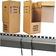5 x LARGE STRONG WARDROBE CARDBOARD BOXES WITH HANGING RAILS FOR MOVING REMOVAL