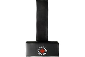 CANADIAN SPA CO. Hot Tub Kopfstütze Outdoor, Nackenkissen für Pool wasserfest, rechteckig, Poolkissen in Schwarz, Hot Tub Zubehör