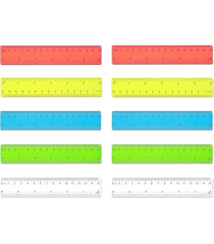 3 Stück Lineal 15 Cm Transparent - Flexibel, Mit C Produktbild-Vorschau 9