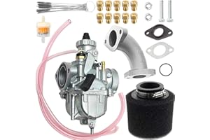 ZAMDOE Carburador VM22 de 26 mm para Motores de Motocicleta de 110 CC, 125 CC, 140 CC, 212 CC, 196 CC para Lifan XR50 CRF70 KLX BBR Pit Dirt Bike para SSR con chorros Principales de Filtro de Aire