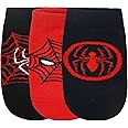 BALENZIA x Marvel Anti-Skid Lowcut Socks for Boys | Marvel Spiderman Socks for Kids Made with Combed Cotton and Spandex (Pack of 3 Pairs/1U) (2-3 years) Red, Navy, Blue