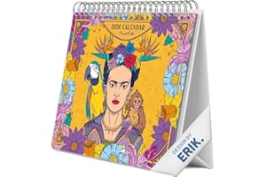 Grupo Erik Desk Calendar 2026 - Frida Kahlo Calendar 2026 Month To View | Monthly Desk Planner, Desktop Gifts Under 10 Pounds | Frida Kahlo Gifts For Friends