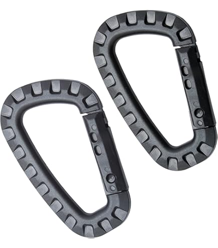 Moschettoni Plastica 5 Pezzi - Neri, Resistenti UV - Portata 12kg, Per Outdoor - Foto 10